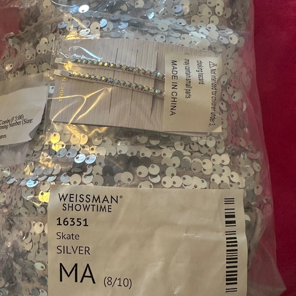 Weissman Showtime Costume Silver Medium Adult - Picture 8 of 8